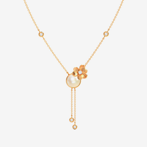 Gold Dangling Pendant With Chain