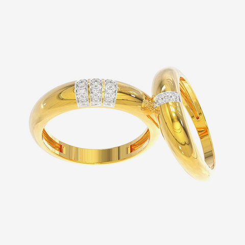 Couple Gold Diamond Ring